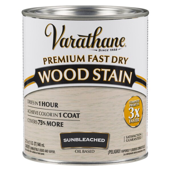 Varathane Premium Fast Dry Wood Stain, Sunbleached, 1 Qt 262011 - main